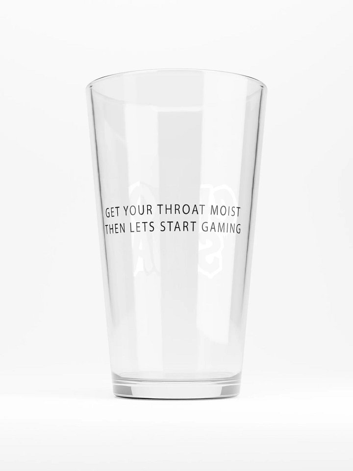 GET YOUR THROAT MOIST THEN LETS START GAMINGCHAOS SQUAD GLASS GIFT product image (2)