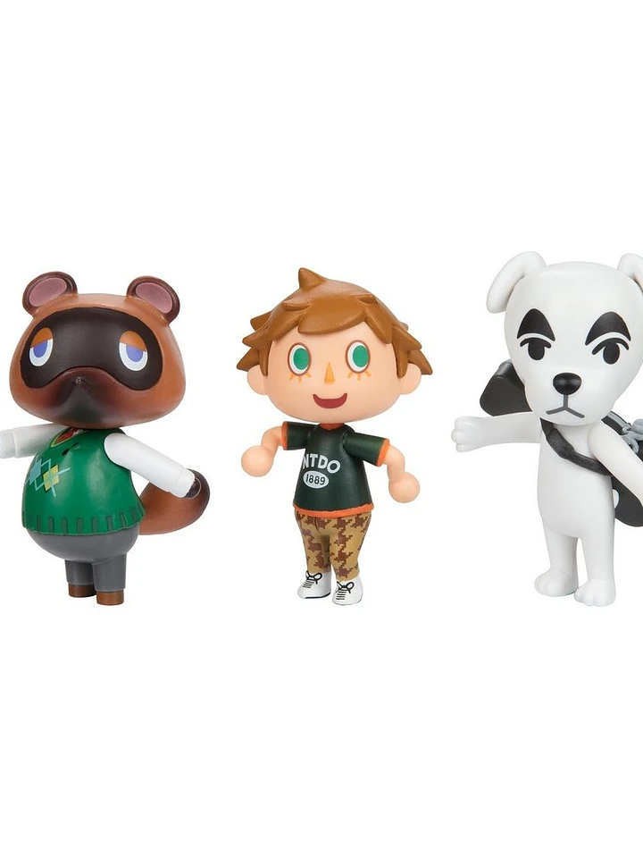 Jakks Pacific Animal Crossing 2.5-in Figure 3 Pack - Tom Nook, K.K., and Villager Set product image (1)