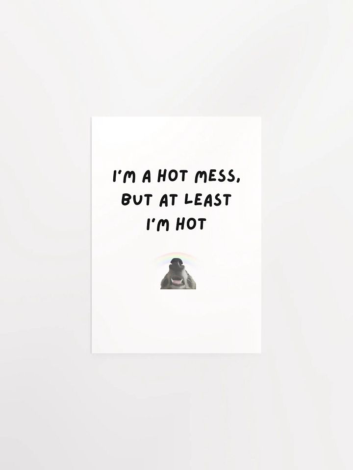 I'm a Hot Mess - Raccoon Poster product image (2)