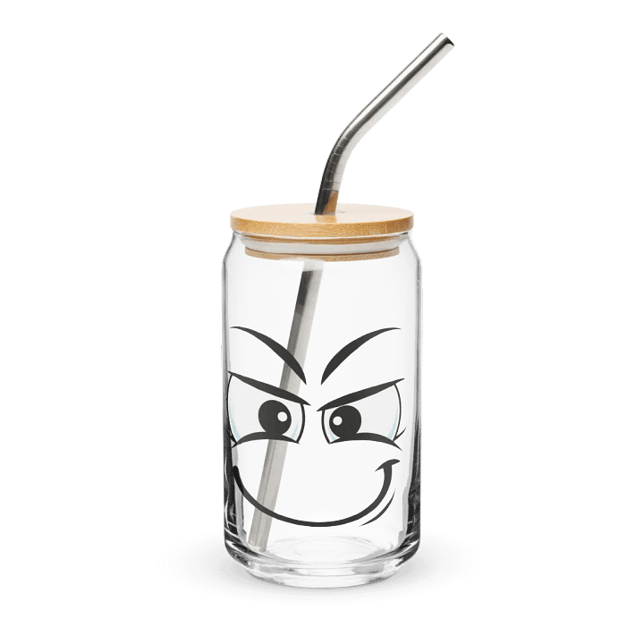 Sneaky Smirk Can-Shaped Glass product image (2)