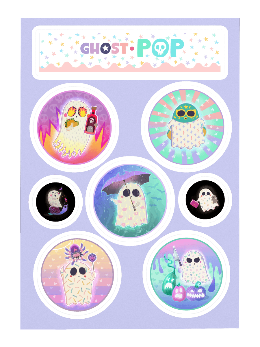 Ghost Pop Sticker Sheet #1 product image (3)