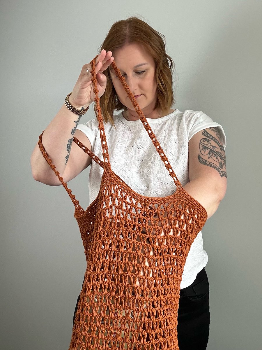 Lace Crochet Market Bag Pattern PDF Ebook - Mabel Market Bag - Eco Crochet Shopping Bag - Crochet Tote Bag product image (11)