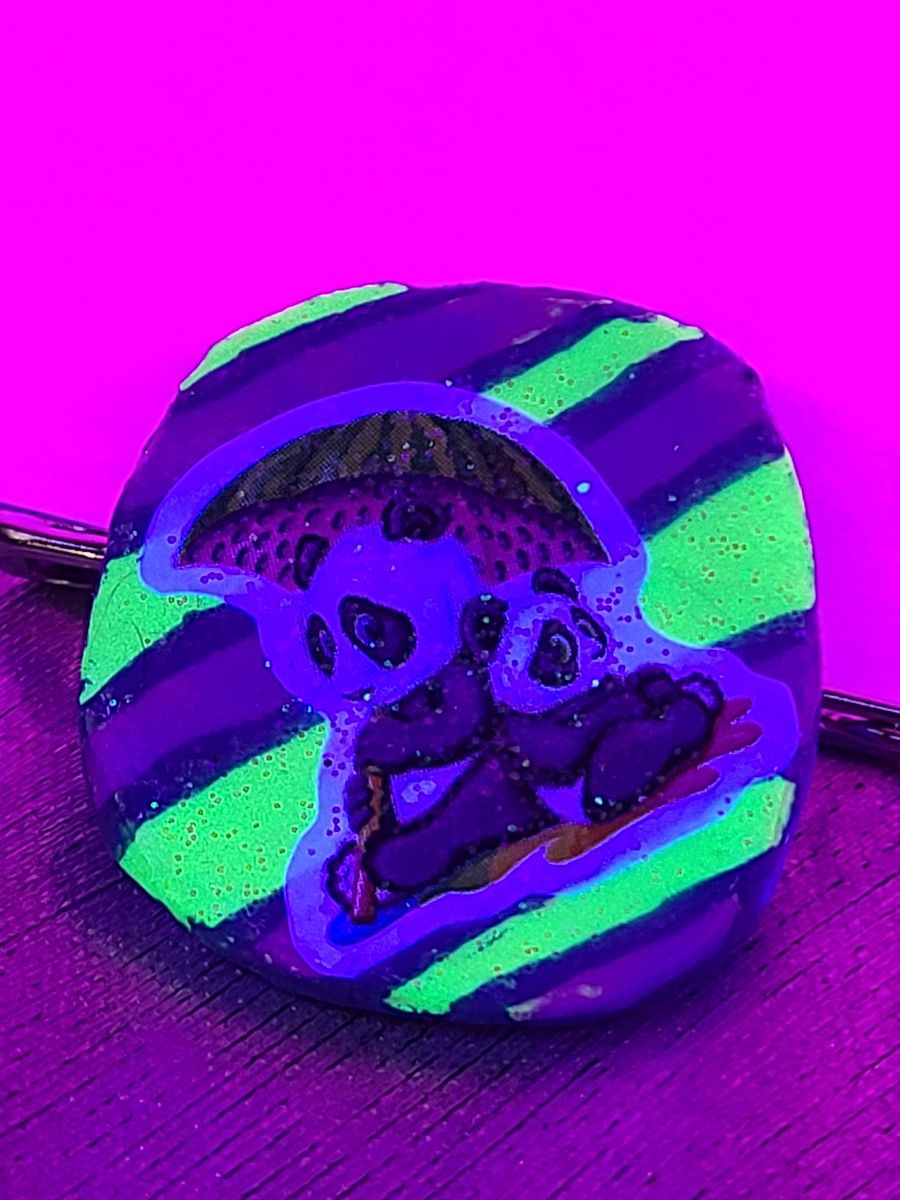 Panda Lisa Frank Bottle Cap Pin product image (4)