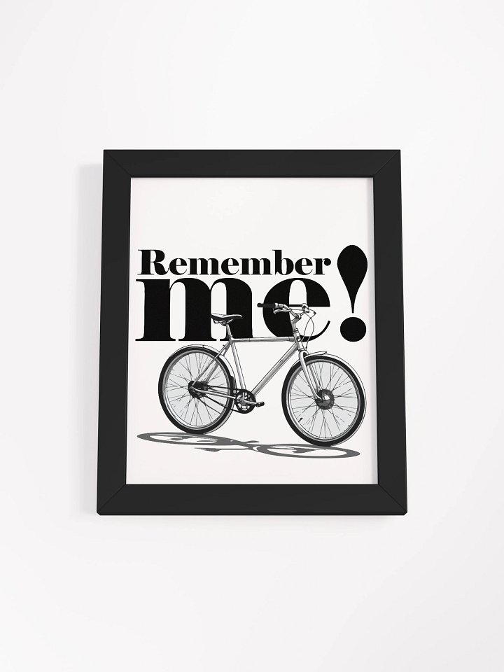 Retro Bicycle Memory Framed Poster product image (9)