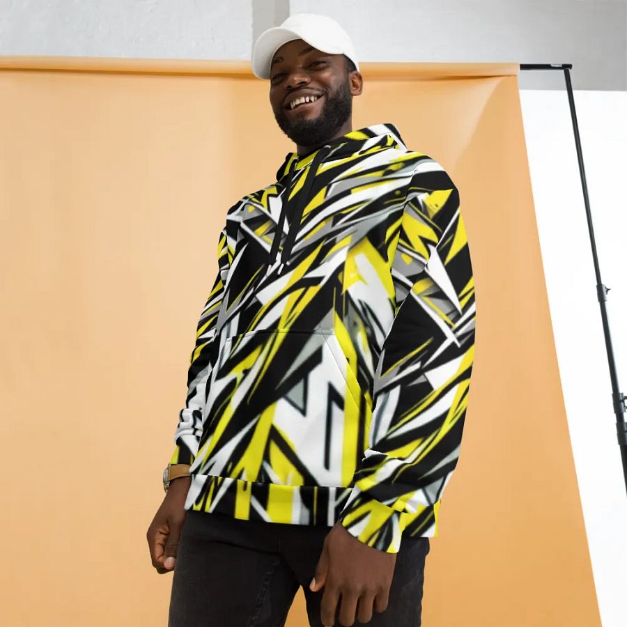 Dynamic Geometric Fusion Unisex Hoodie product image (9)