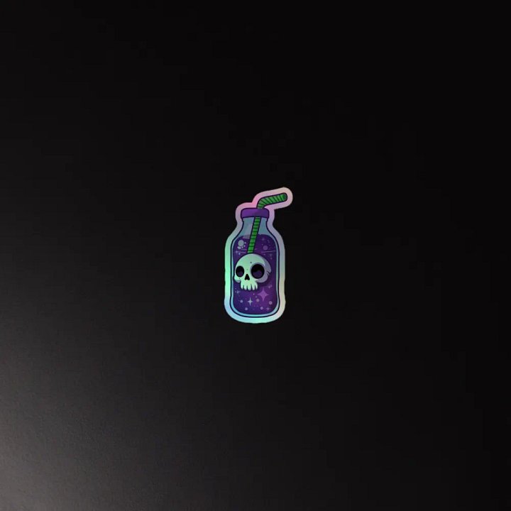 Skull Potion Holographic Sticker Set product image (4)
