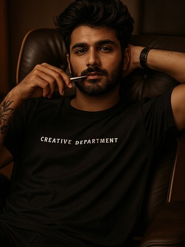 Lost in thought, found in creativity. 🖋️✨ 

#CreativeDepartment #MindsetMatters #StreetToStudio
#creative #designer