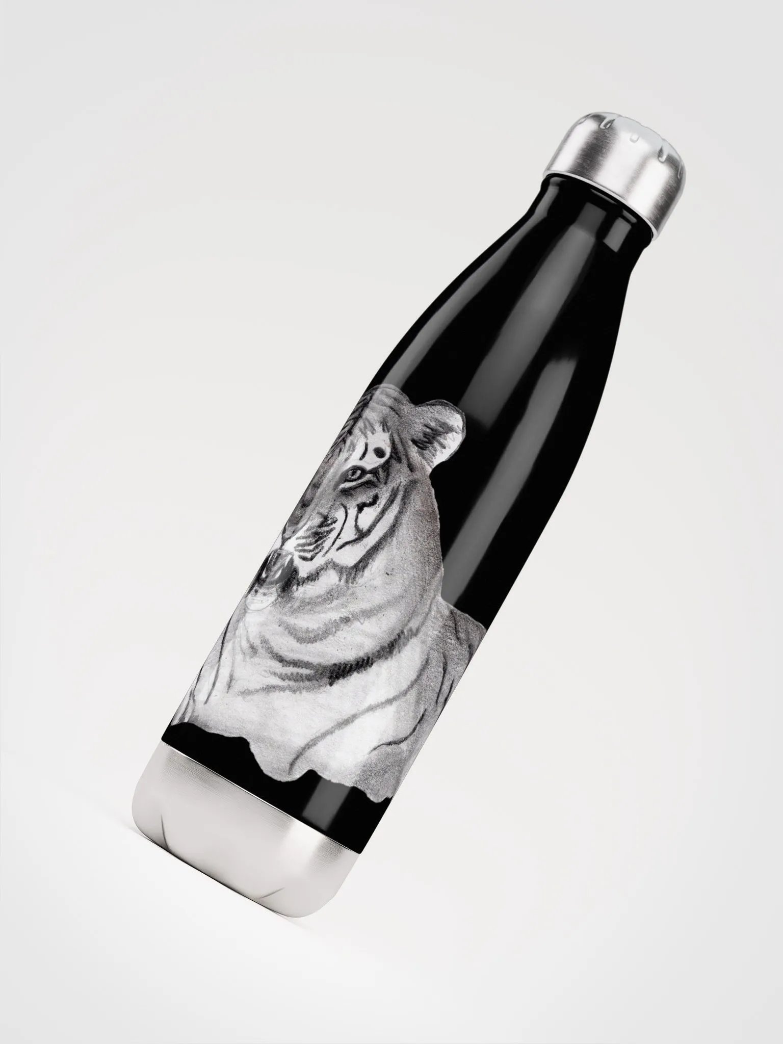 Tiger Drawing Water Bottle product image (7)