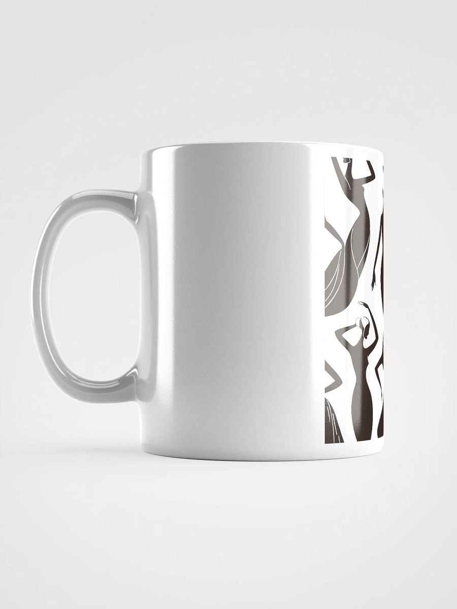 Abstract Female Silhouettes White Glossy Mug product image (18)