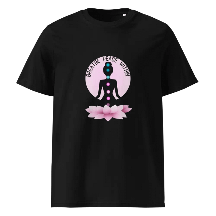 Breathe Peace Within T-Shirt | Organic Cotton Mindfulness Tee product image (5)