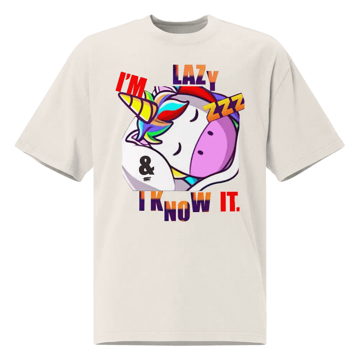 I'm Lazy And I Know It Tee - Over-sized Fit product image (2)