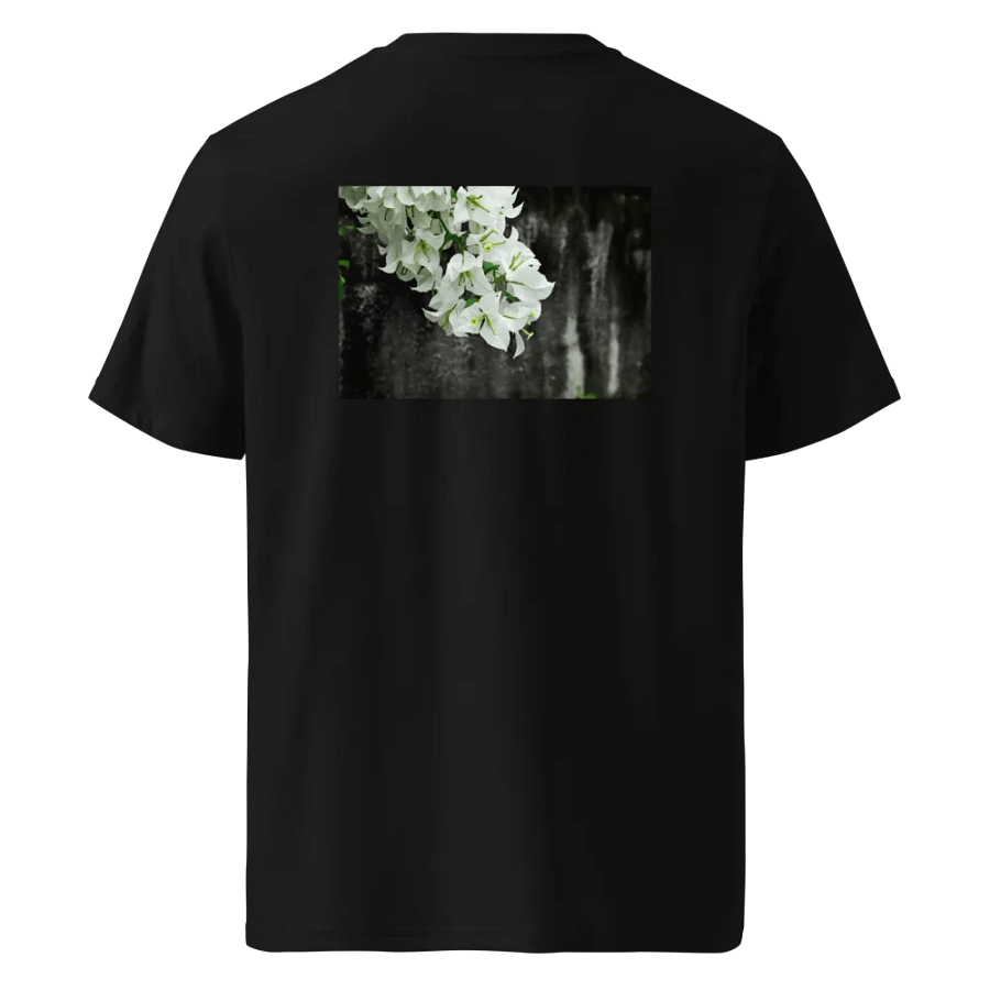 Bougainvillea flower print on the backside of the shirt product image (1)