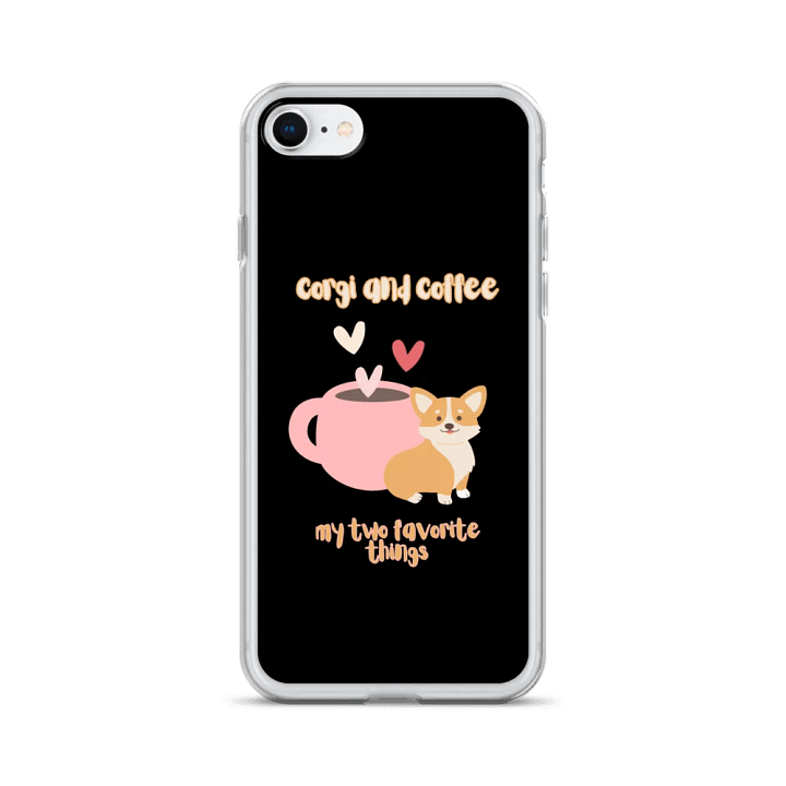 Corgi & Coffee Love iPhone Case product image (1)
