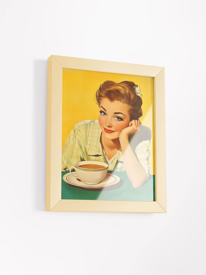 Morning Brew Framed Retro Poster - Nostalgic 1950s Coffee Print product image (34)