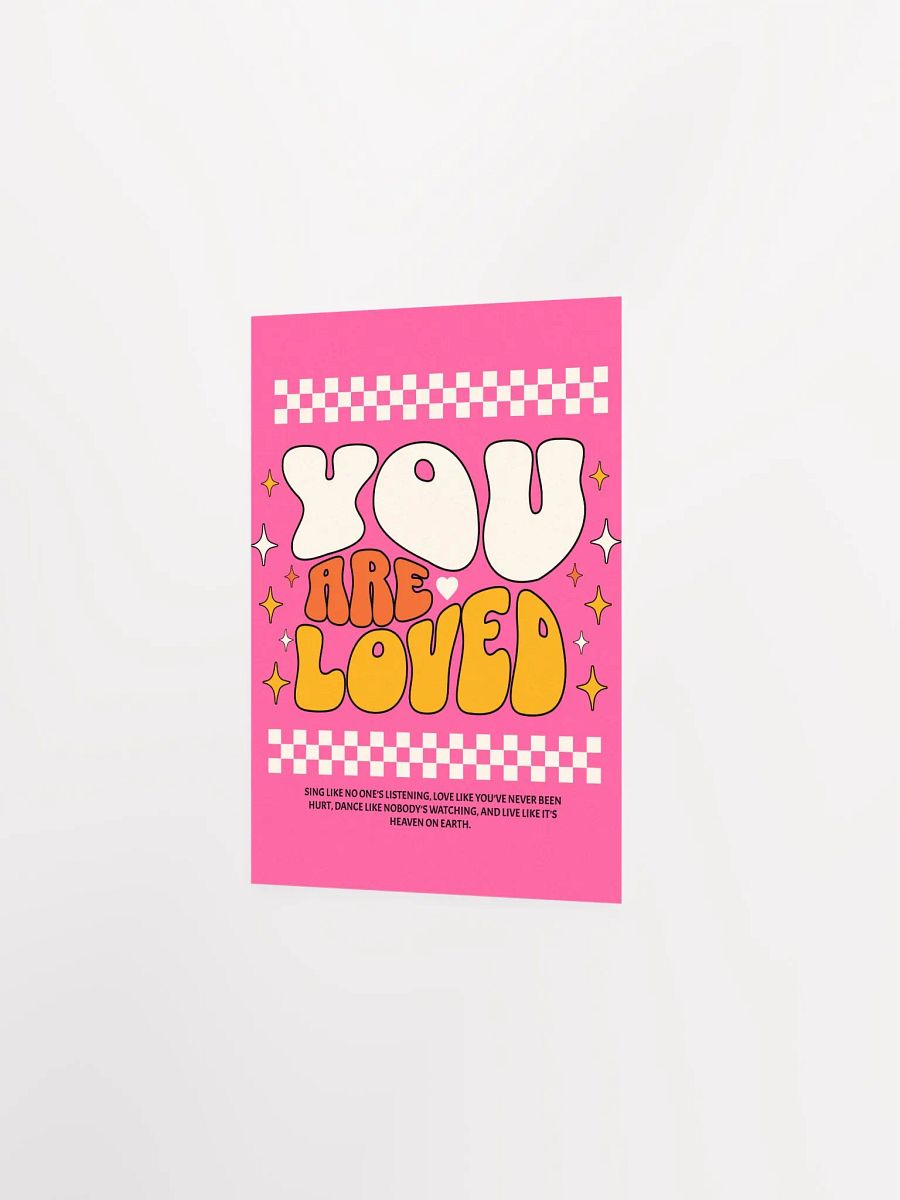 YOUR ARE LOVED Retro Typography Self-love Poster product image (9)