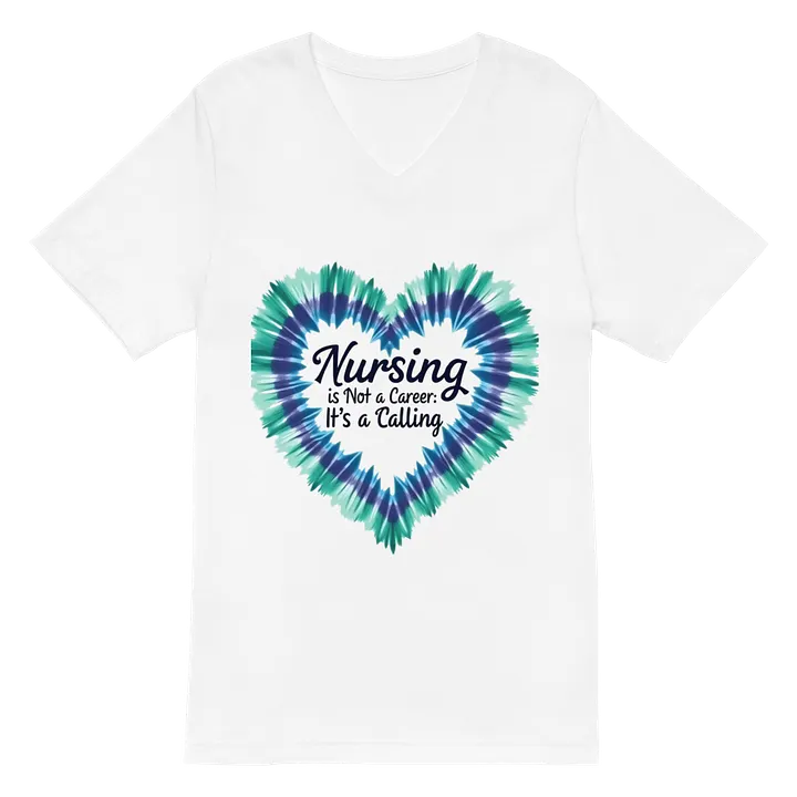 Nursing is a Calling, not a career V-Neck Tee product image (2)