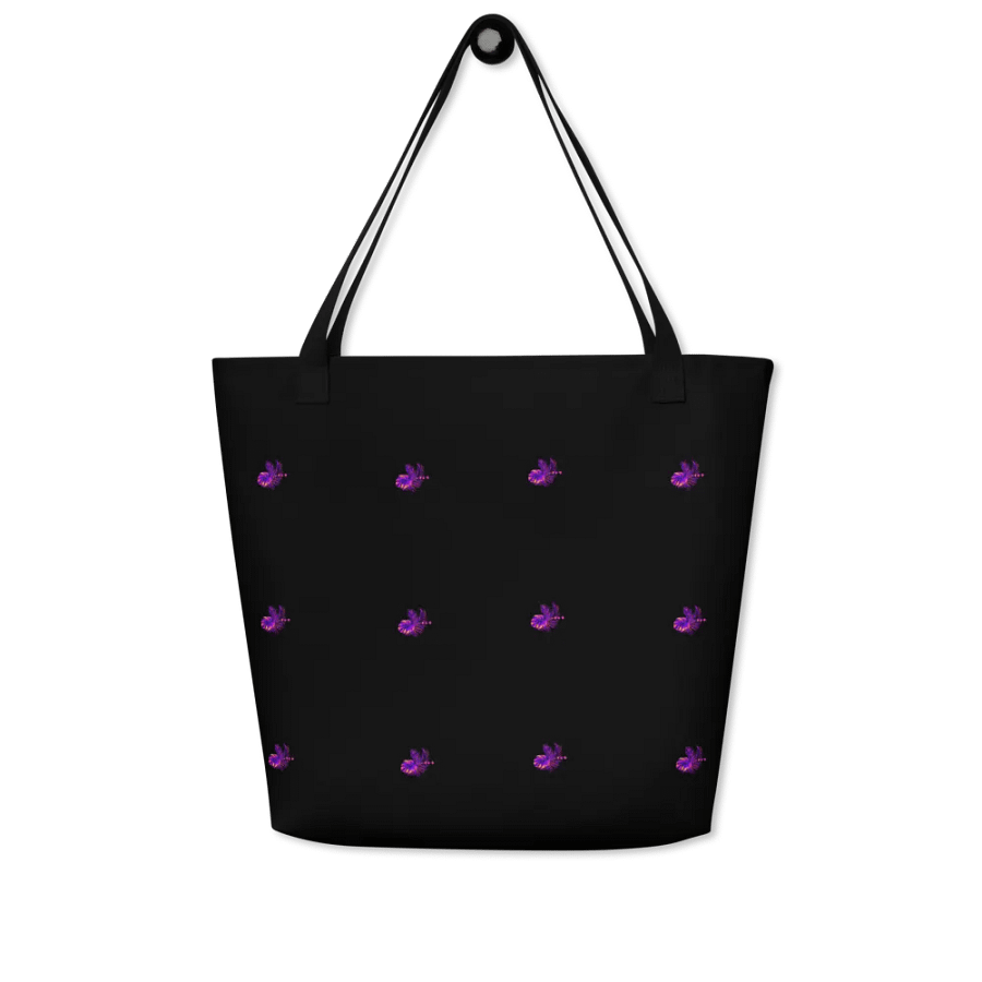 Big printed tote bag with pocket product image (3)