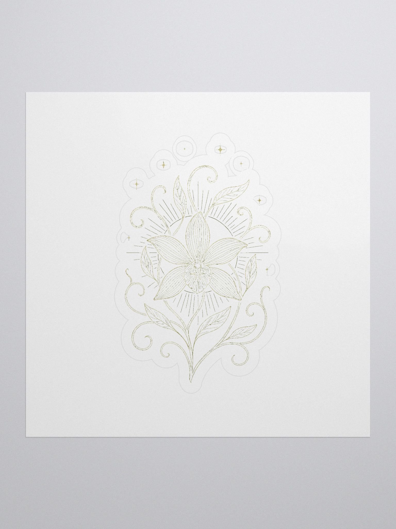 Celestial Orchid Sticker product image (1)
