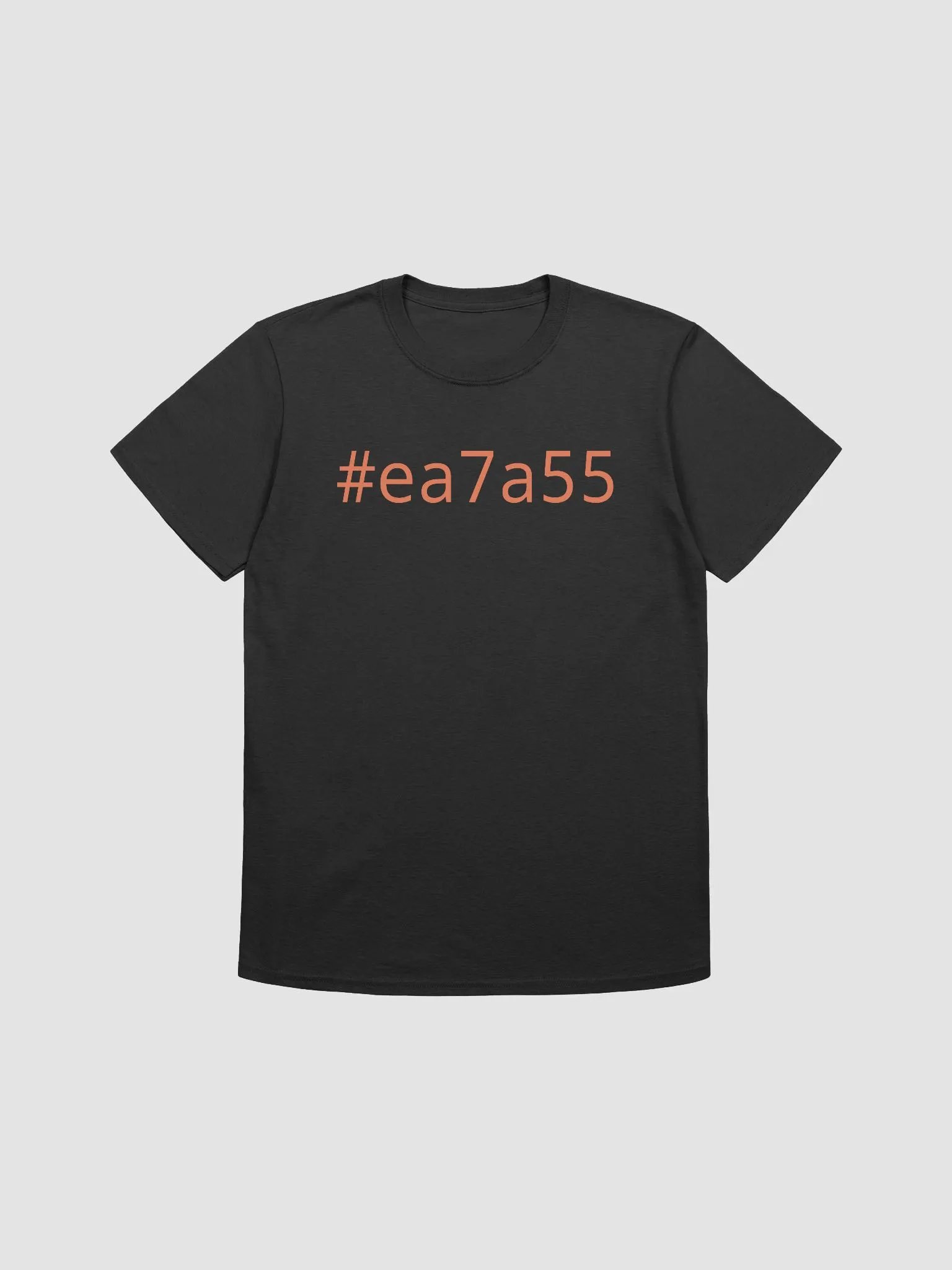RUDE HEX CODE - #ea7a55 - text (Gildan Softstyle) product image (1)
