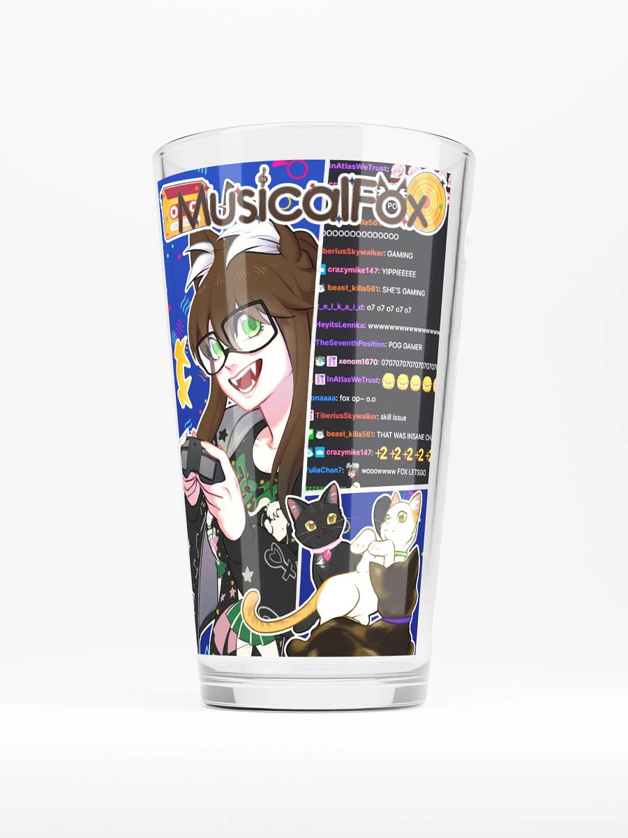 4 Year Streamversary Pint glass product image (2)