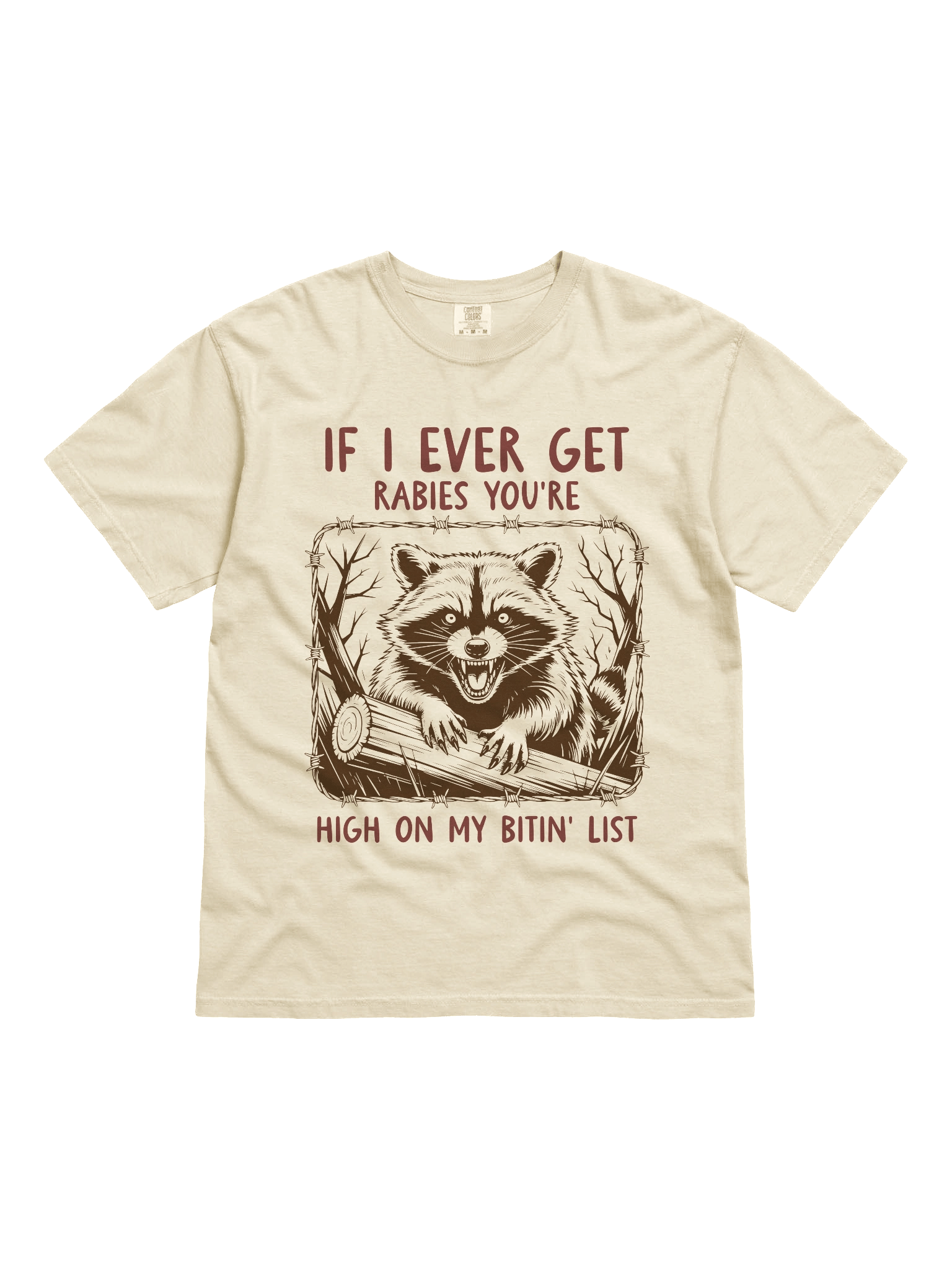 If I Ever Get Rabies | Funny Chaotic Raccoon Tee product image (16)