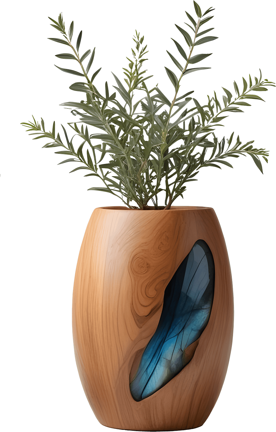 Organic Elegance – Handcrafted Boho Vase PNG product image (1)