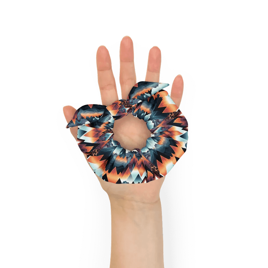 Hair Scrunchie - Modern Rustic Boho Mountain Peaks product image (6)