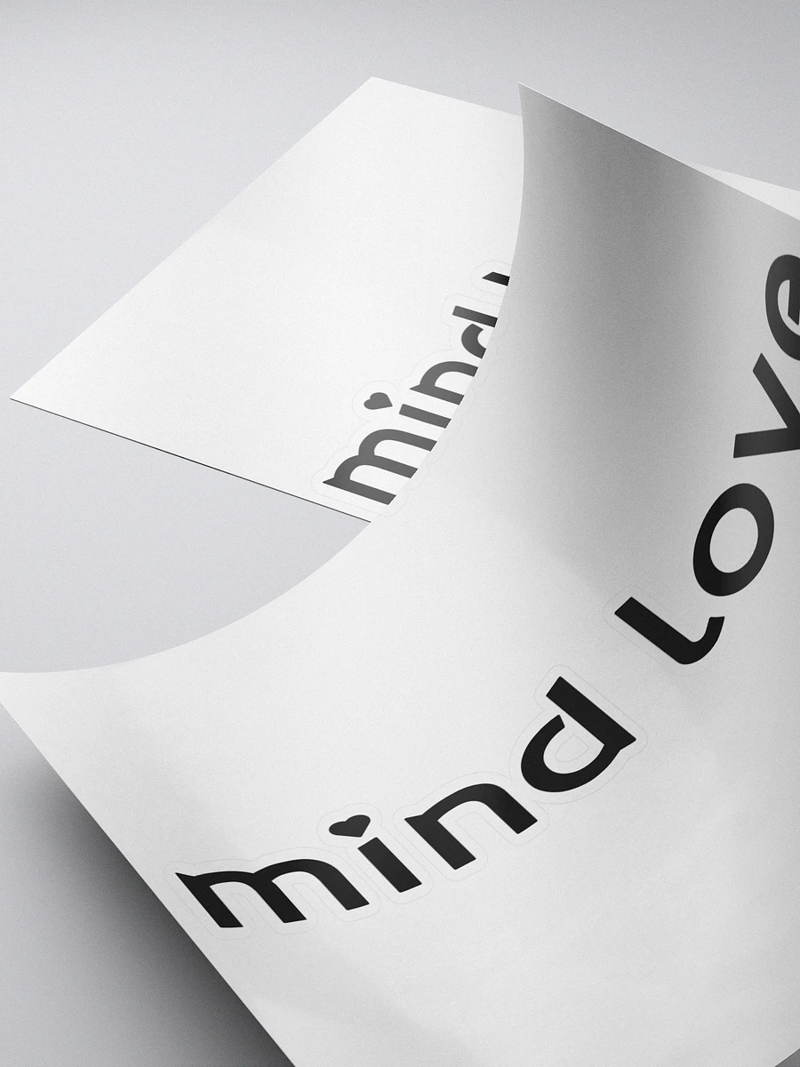 Mind Love Kiss Cut Sticker product image (4)