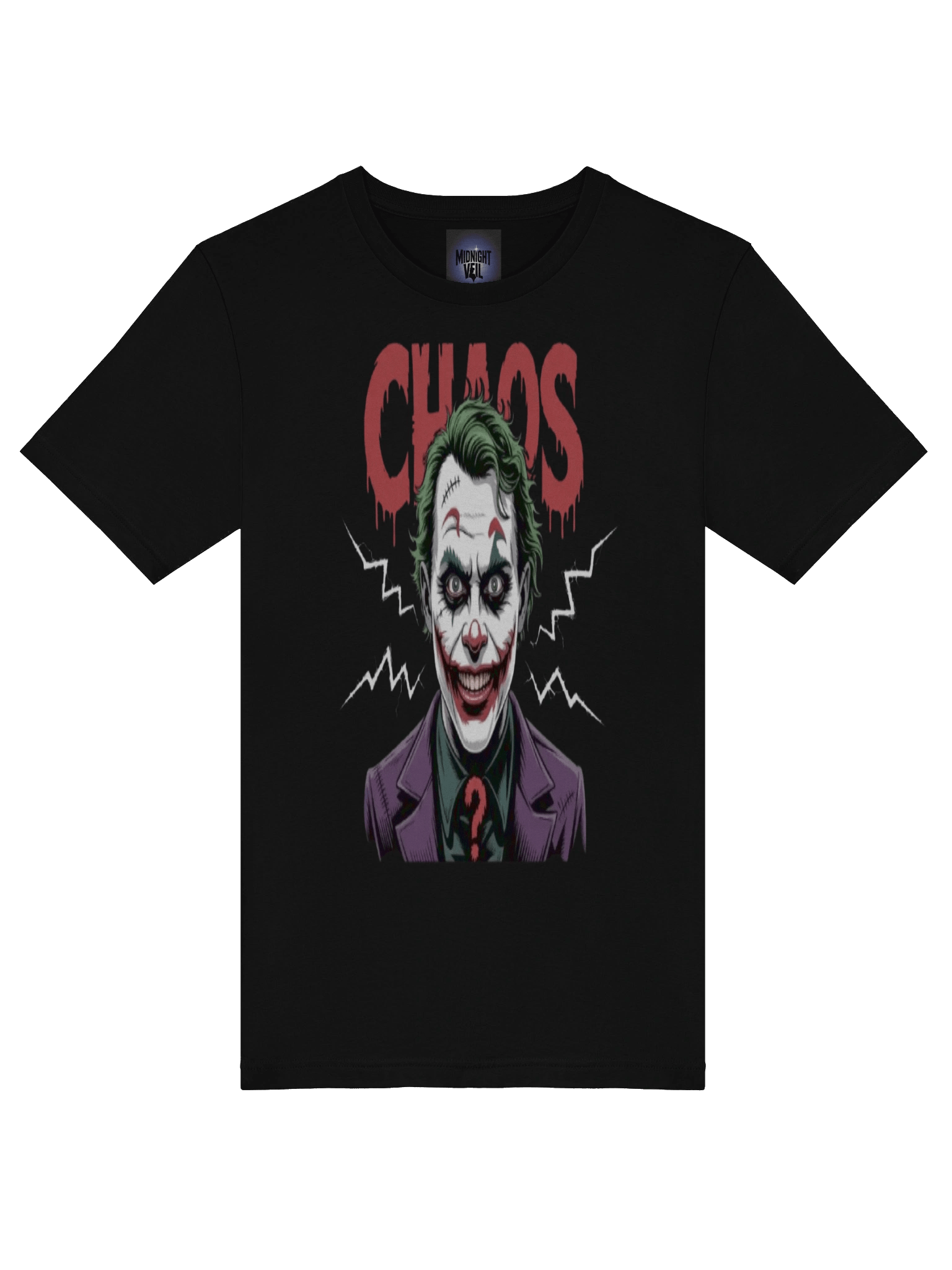 Chaos Unleashed: The Joker's Electric Eclipse Graphic Tee product image (7)