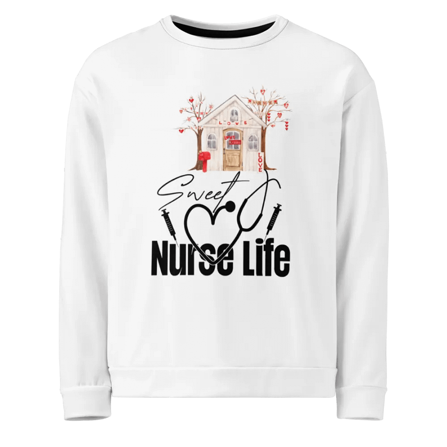 Sweet Nurse Life All-Over Print Sweatshirt product image (1)