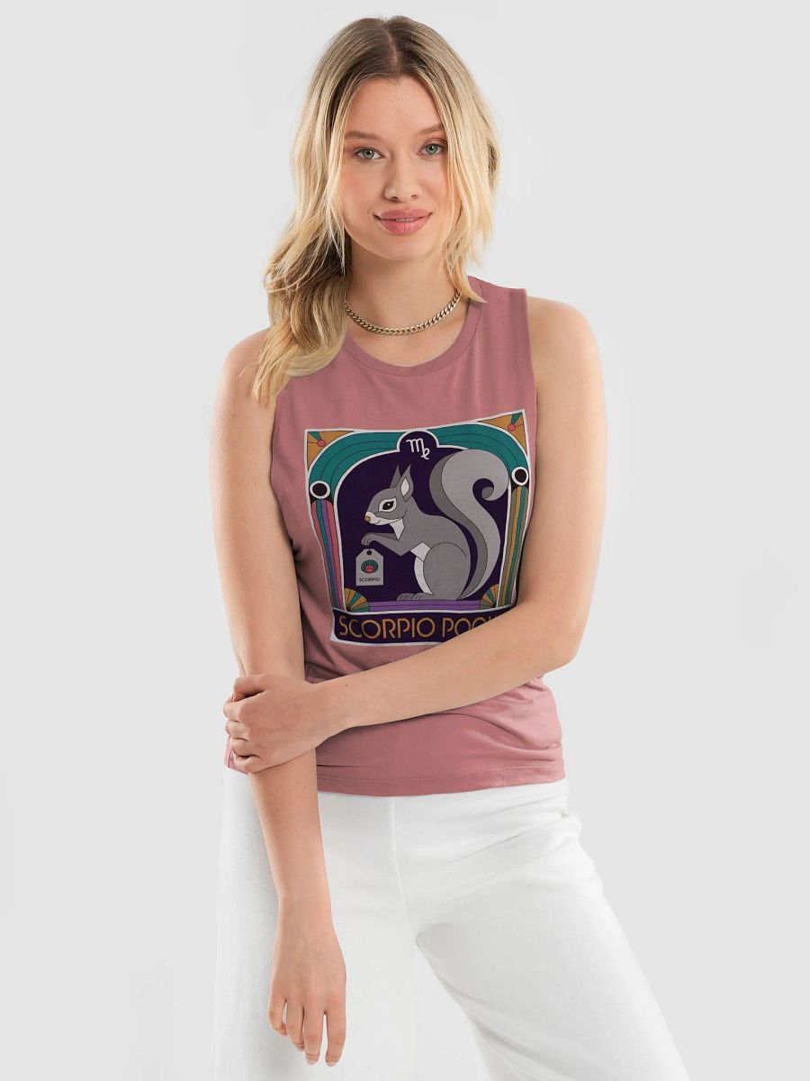 Zodiac Squirrel Art Deco Women's Tank product image (3)