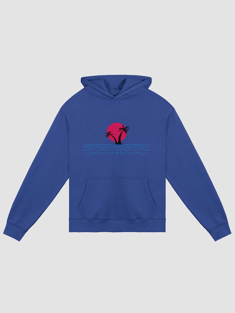 Retro Grid Sunset Oversized Hoodie product image (1)