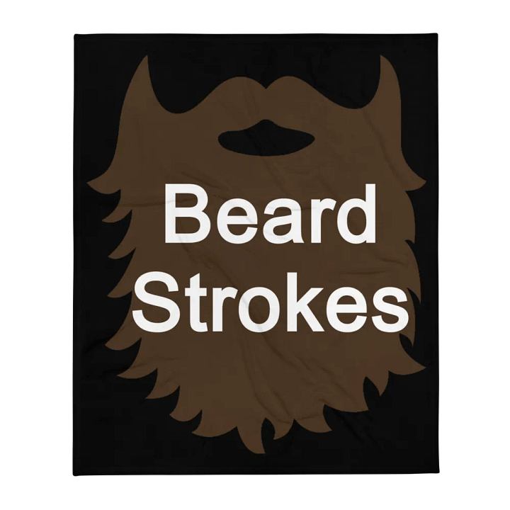 Beard Strokes Blanket - Black product image (2)