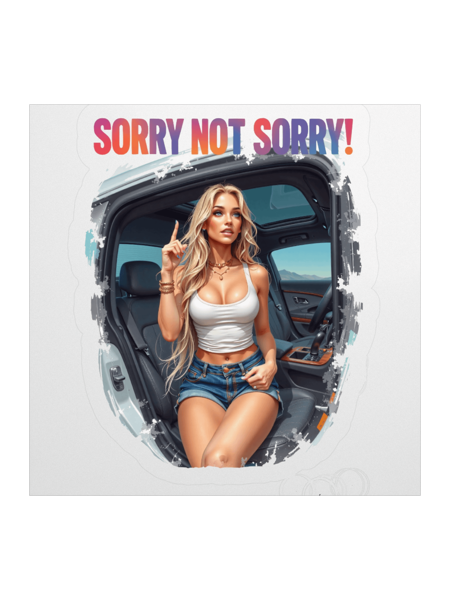 Sorry Not Sorry! Kiss Cut Stickers product image (1)