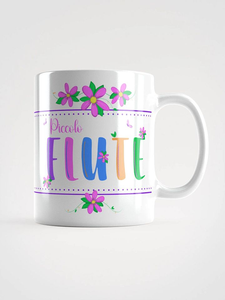 Floral Flutes White Glossy Mug - Piccolo product image (1)