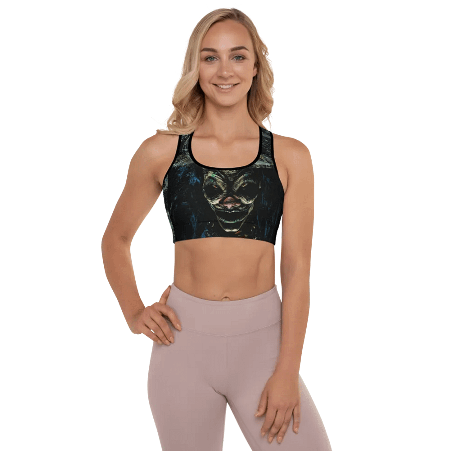 Luminous Reflection Sinister Clown Sports Bra product image (12)