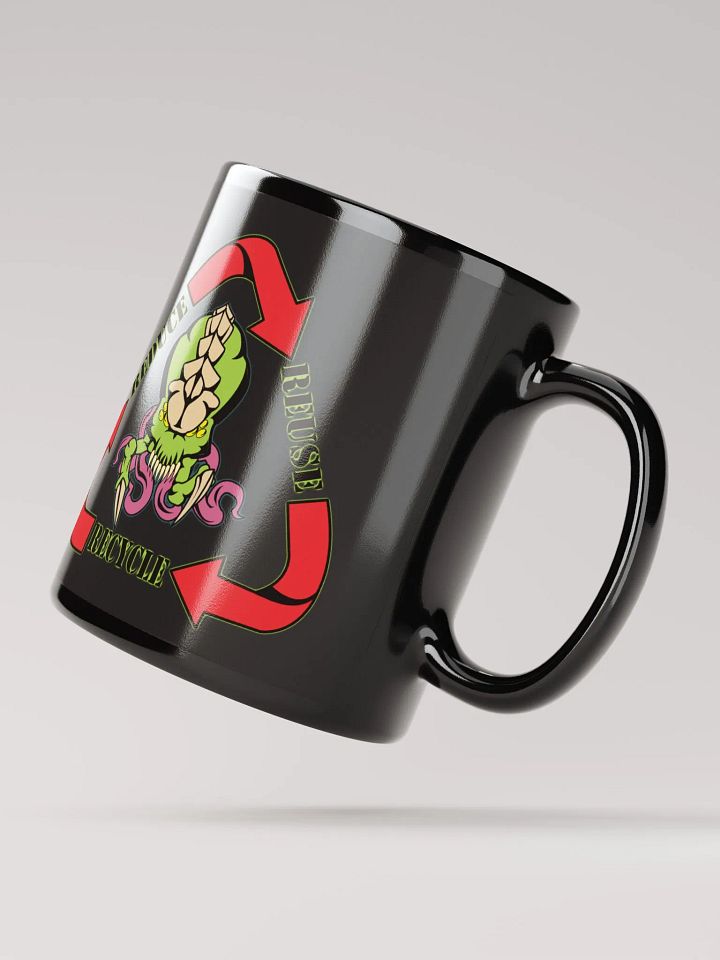 Biomass Reduce Reuse Recycle Mug (Black) [L] product image (2)
