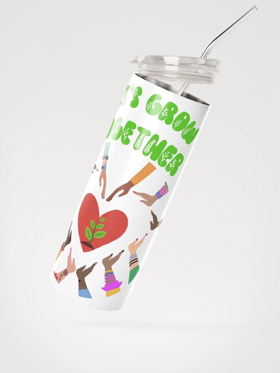 Let's Grow Together Stainless Steel Tumbler product image (2)