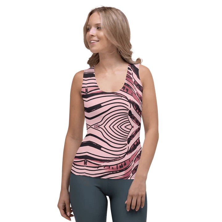 Zebra Collection in Pink and Black - All-Over Print Women's Tank Top product image (1)