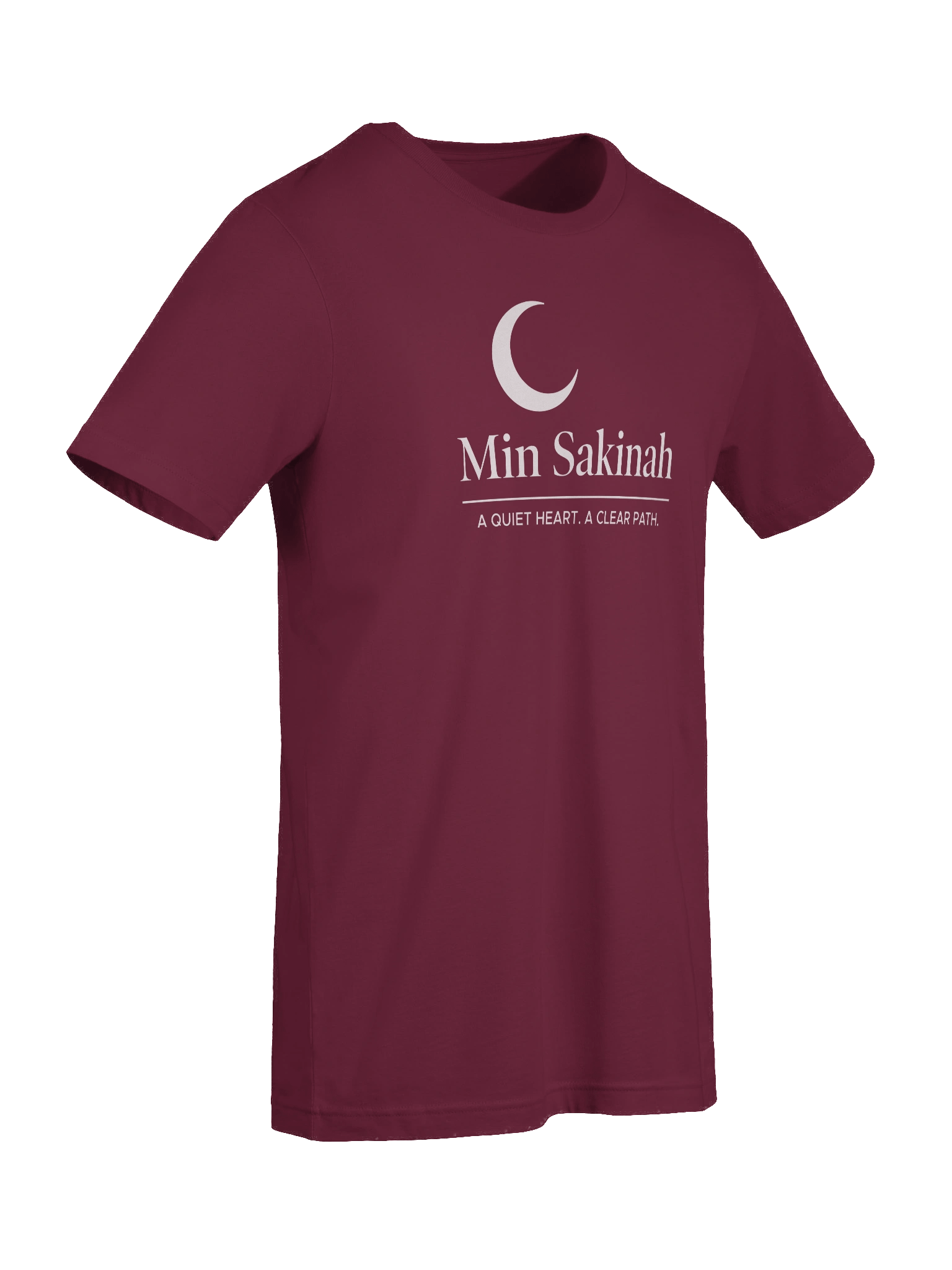 Min Sakinah Vision T-Shirt – Clear White Print product image (7)