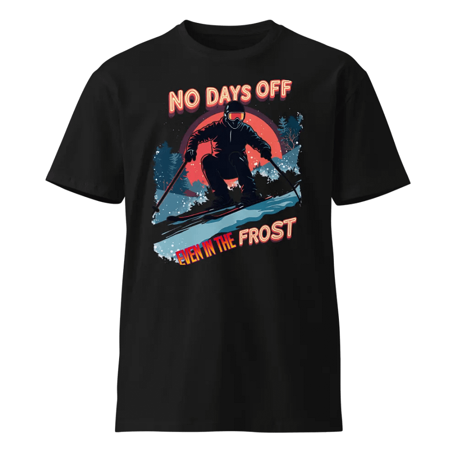 No Days Off Even In The Frost Skier Unisex Tee product image (1)