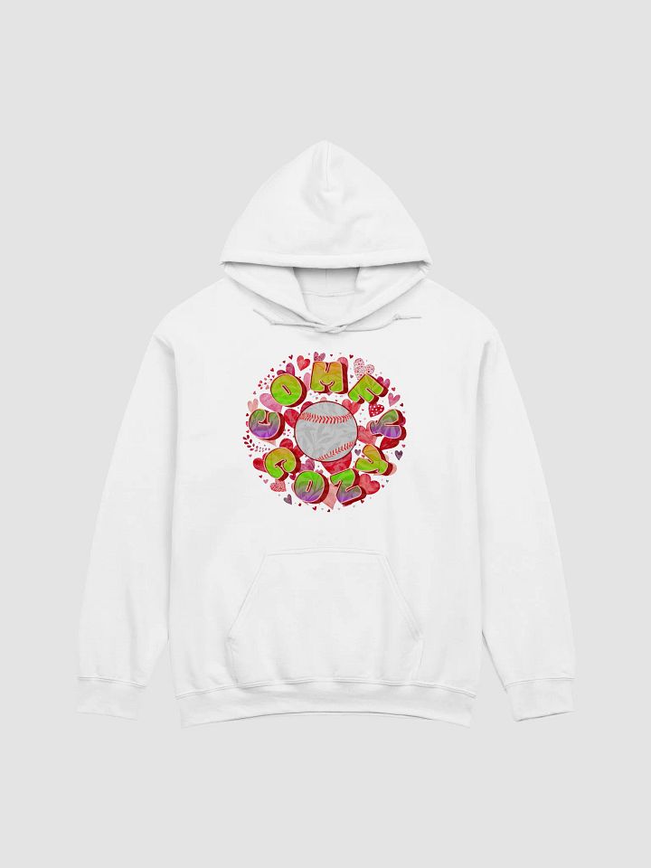 Comfy Cozy Baseball Love Heart Hoodie product image (23)