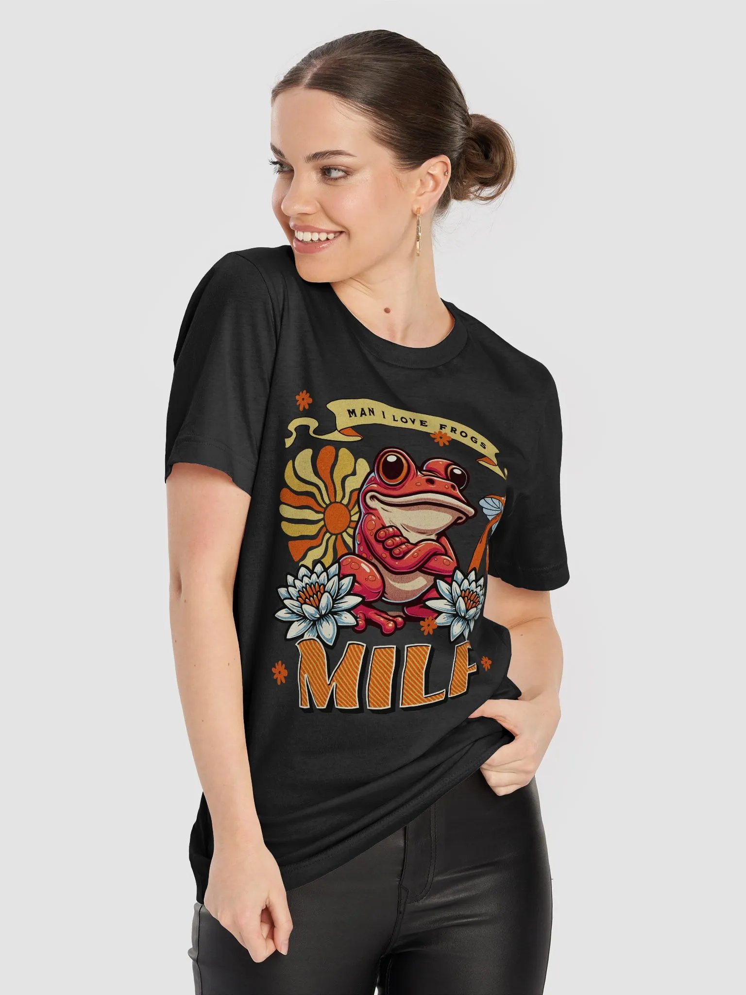 Man i love frog T-shirt, MILF Tee, Funny Frog Joke shirt product image (8)
