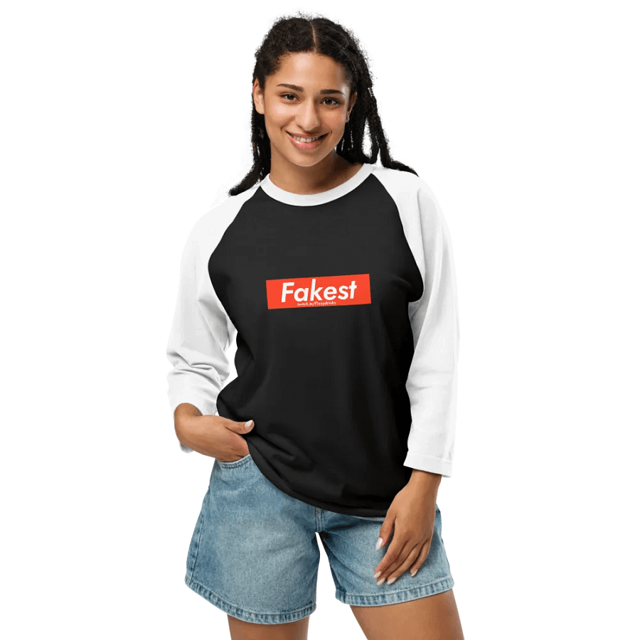 Chad The Realest - Fakest Graphic Raglan Tee product image (8)