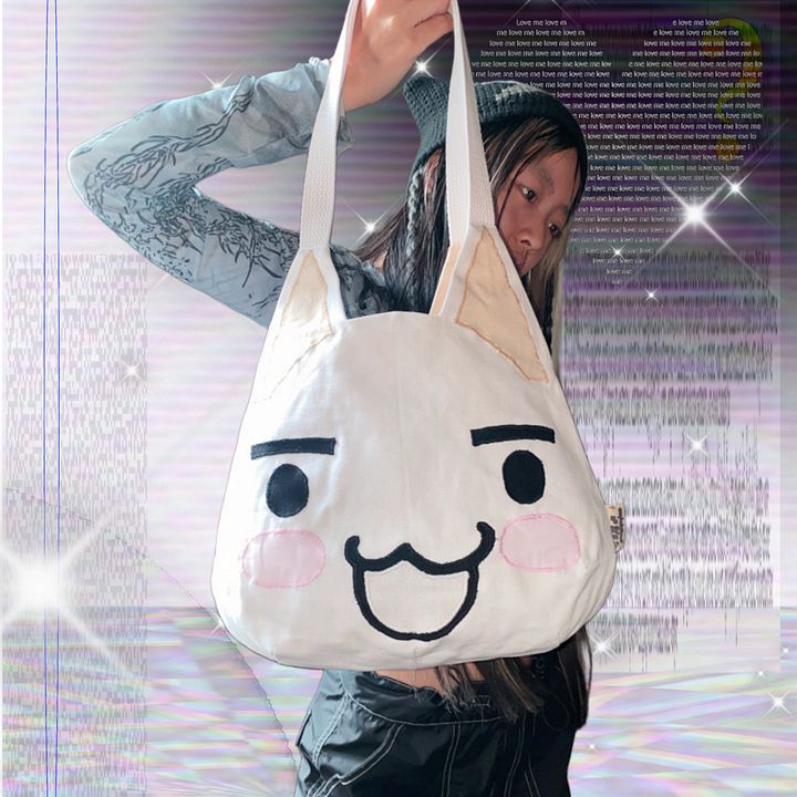 toro inoue tote (small / :D) 𓈒⟡₊⋆ {PRE-ORDER} product image (1)