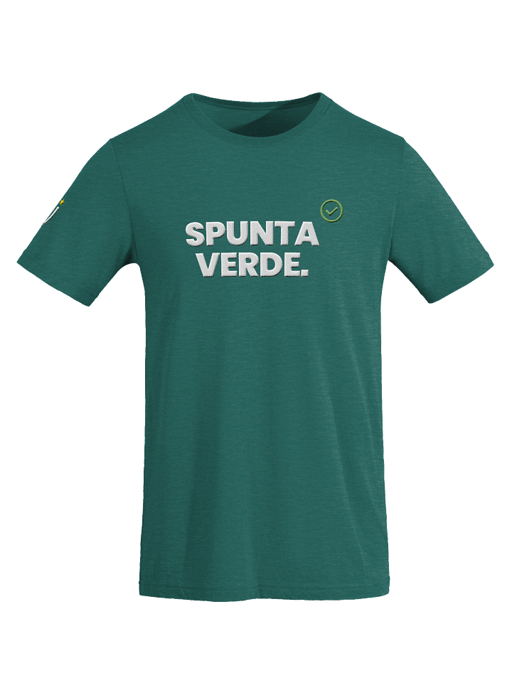 SPUNTA VERDE Teal Triblend Short Sleeve T-Shirt product image (1)