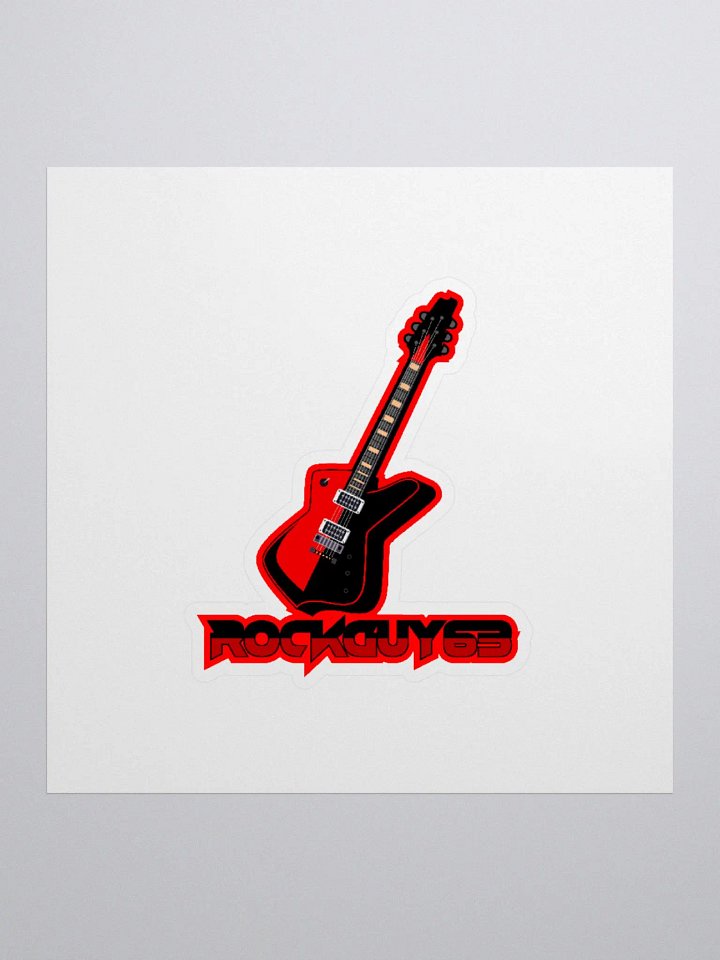 Rockguy Guitar Logo Sticker product image (1)