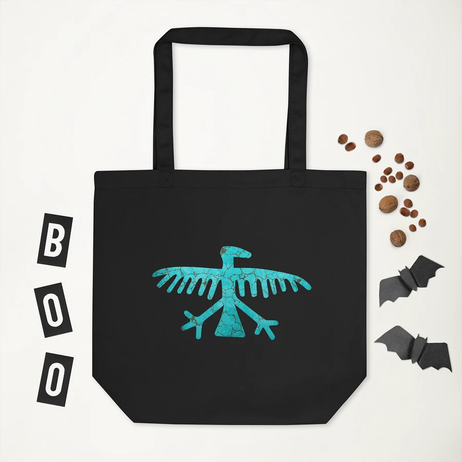 Turquoise Condor Canvas Tote product image (3)