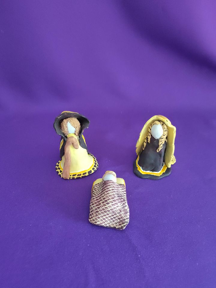 Set presépio Nobreza, feito à mão, presente da felicidade, decoração de natal product image (2)