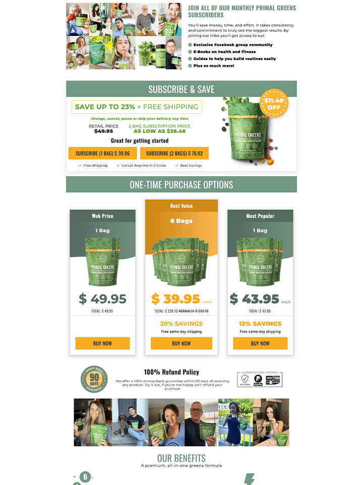 Primal Harvest - Replo Landing Page Template product image (2)